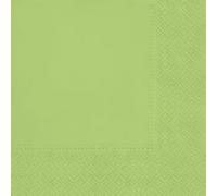 Lot de 20 serviettes en papier de soie décoratives à 3 plis pour le découpage, le déjeuner, 33 cm x 33 cm, vert pâle