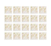 Lot de 20 serviettes en papier décoratives stables, décoration de table, idéales pour les repas Iftar et les fêtes du Proche-Orient, serviettes de fête de l'Aïd