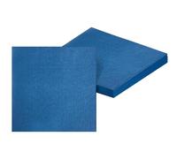 Lot De 20 Serviettes En Papier Jetables Carrées Double Épaisseur Pour Boissons, Déjeuners, Boissons, Fête Barbie, Mariage, Noël, Fête À Thème Arc-En-Ciel, Bleu Marine-32CM
