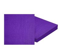 Lot De 20 Serviettes En Papier Jetables Carrées Double Épaisseur Pour Boissons, Déjeuners, Boissons, Fête Barbie, Mariage, Noël, Fête À Thème Arc-En-Ciel, Violet Foncé-32CM