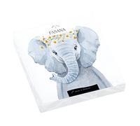 Lot de 20 serviettes en papier Motif éléphant avec décoration florale - Décoration de table - Découpage - Technique de serviette - 33 x 33 cm