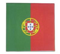 Lot de 20 serviettes en papier - Pour fête et anniversaire - Portugal - Pour fête et anniversaire - Drapeau portugais - Coupe du monde 2026