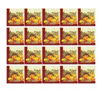 Lot de 20 serviettes en papier pour Halloween en forme de citrouille - Décoration de Thanksgiving pour dîner, cuisine, fête