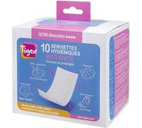 Lot de 20 serviettes hygiéniques post-accouchement - Tigex