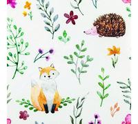 Lot de 20 serviettes motif renards et hérissons, animaux de la forêt, automne 33 x 33 cm