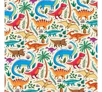 Lot de 20 serviettes Planète des dinosaures - Enfants - Anniversaire garçon et fille - Motif T-Rex - Motif anniversaire d'enfant - Bricolage - Découpage - Technique de serviette - Décoration de table