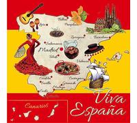 Lot de 20 serviettes Spanish Life - Belles pages espagnoles - Europe - Voyage - Vacances - Bricolage - Découpage - Technique de serviette - Décoration de table 33 x 33 cm