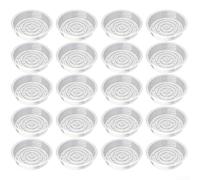 Lot de 20 soucoupes en plastique transparent pour gestion du drainage et protection dans les espaces résidentiels et commerciaux 20 cm