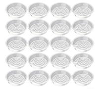 Lot de 20 soucoupes en plastique transparent pour pots de fleurs d'intérieur et d'extérieur pour améliorer la gestion du drainage et réduire le risque de marques d'eau (25 cm)
