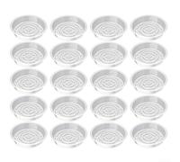 Lot de 20 soucoupes en plastique transparent pour pots de fleurs d'intérieur et d'extérieur pour améliorer la gestion du drainage et réduire le risque de marques d'eau (15 cm)