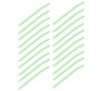 Lot de 20 spirales de reliure de couleur en plastique ABS pour travaux de papeterie (vert)