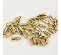 Lot de 20 strass en verre colorés forme larme pointue à coudre sur pierre cristal laiton doré for couture vêtements et artisanat(Gold Aurum,4x15mm -500pcs)