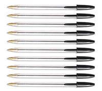 Lot de 20 stylos à bille Bic Cristal Medium 1,0 mm Noir