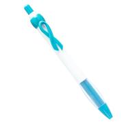 Lot de 20 stylos à bille rétractables avec ruban de sensibilisation - Pointe lisse de 1 mm - Pour étudiants, infirmières, personnel de bureau