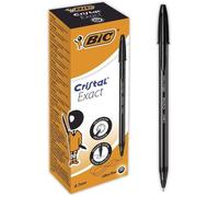 Lot de 20 Stylos Bille Cristal Exact Pointe Ultra Fine Noir