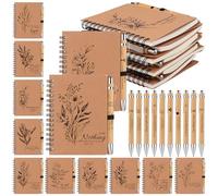 Lot de 20 stylos et carnets de notes chrétiens avec verset de la Bible en vrac, stylo pour écriture chrétienne, cadeau religieux, cadeau inspirant pour femme, homme, église, collègues, fournitures