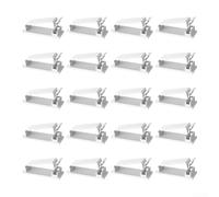Lot de 20 supports de câbles auto-adhésifs, organisateur pratique de fixation de cordon pour organiser les fils lâches pour économiser de l'espace dans les scénarios de maison et de bureau (blanc)