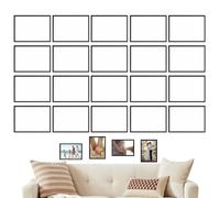 Lot de 20 supports de panneau magnétiques pour mur - Format A4 - Pour managers de bureau, menus, réceptionnistes, conseils quotidiens, enseignants