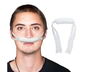 Lot de 20 supports de pansement nasal - Bandage nasal élastique externe en maille pour plaie nasale avec noyau en coton, fournitures de soutien post-opératoire (blanc-A)