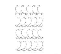 Lot de 20 supports de présentation en fer à suspendre pour globe en verre, plante, terrarium, boule de sorcière, boule et décoration de Noël