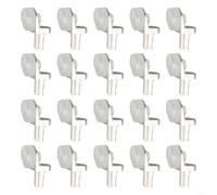 Lot de 20 supports de serrage à ventouse en alliage de zinc pour étagère en verre et support de planche en bois adaptés pour armoires, armoires et meubles avec vis