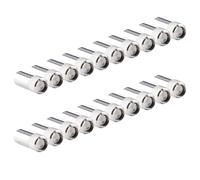 Lot de 20 supports d'étagère en acier réglables résistants aux clous pour meubles, outils de fixation pour étagère de bibliothèque, installation facile