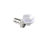 Lot de 20 supports d'étagère en verre en alliage de zinc avec ventouse pour installation d'armoire, armoire, meubles, noir