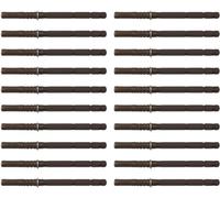 Lot de 20 supports d'étagère invisibles et invisibles pour mur aveugle (14 x 140 mm)