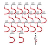 Lot de 20 supports pour outils de jardin - Crochets - Porte-outils - Support mural antidérapant en caoutchouc pour balai, jardin, garage, cuisine