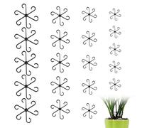 Lot de 20 Supports pour Plantes - 4 Tailles Réutilisables - Anneaux de Soutien pour Fleurs, Monstera, Hortensias, Roses, Tomates et Plantes Grimpantes