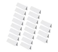 Lot de 20 tableaux d'identification transparents avec zone d'écriture pour de multiples utilisations professionnelles