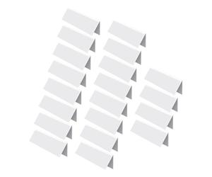 Lot de 20 tableaux d'identification transparents avec zone d'écriture pour de multiples utilisations professionnelles