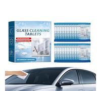 Lot de 20 tablettes de nettoyage pour lave-glace - Multifonctionnelles - Pour verre, miroir
