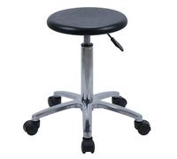 Lot de 20 tabourets antistatiques en acier inoxydable très résistants avec roulettes pour salon, spa, terrasse, bar, bureau, salle de bain, cuisine, comptoir