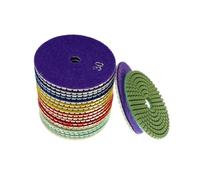 Lot de 20 tampons de polissage flexibles diamantés, diamètre 100 mm, for marbre, pierre, carrelage, céramique, P30 à P5000(P30)