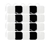 Lot de 20 tampons de rechange pour unité TENS, coussinets d'électrodes autocollants, réutilisables, compatibles avec les fils de connecteur à broches de 2 mm utilisés en machine TENS (5,1 x 5,1 cm)