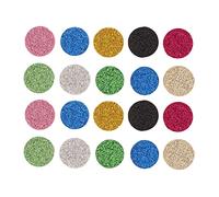 Lot de 20 Tampons de Recharge de Rechange, 2 Cm de Couleurs Mélangées pour Diffuseur D'huiles Essentielles D'aromathérapie, Collier, Tampons en Feutre, Accessoire de Diffuseur D'huile Portable pour