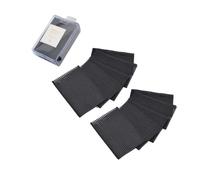 Lot de 20 tampons magiques noirs pour cheveux, tiges de pâte en plastique, accessoires de coiffure, accessoires de barbier, pinces et barrettes