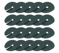 Lot de 20 tapis de paillis en tissu non tissé pour anneaux pour supprimer l'herbe, pour les nouveaux arbres et espaces de jardin (32 cm)