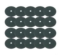 Lot de 20 tapis de paillis en tissu non tissé pour anneaux pour supprimer l'herbe, pour les nouveaux arbres et espaces de jardin (25 cm)