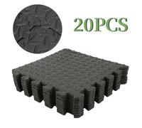 Lot de 20 Tapis de sol - EVA + Mousse - Noir L 30 cm - DINGXIANG