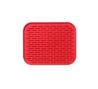 Lot de 20 Tapis en Silicone for casseroles Chaudes, Flexibles for comptoir Cuisine pour Boissons Chaudes et Froides(Red)