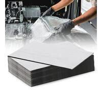 Lot de 20 tapis insonorisants de voiture - 25 cm x 40 cm x 5 mm - Auto-adhésifs - Isolation sonore et amortissement - Pour capot, porte de plafond
