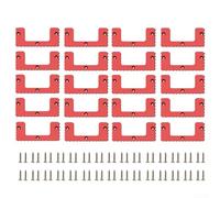 Lot de 20 taquets de montage en ABS pour installation de porte-outils sur les murs, les établis ou à l'intérieur des véhicules utilitaires et de service