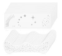 Lot de 20 tatouages à paillettes pour taches de rousseur, autocollants imperméables, pour visage, étoiles dorées, points, film temporaire pour Halloween, carnaval, festival, accessoires de fête
