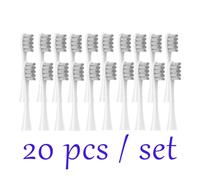 Lot de 20 têtes brosse rechange compatibles avec les brosses à dents électriques Oclean Flow/X PRO Elite/X/One/Z1/F1, poils scellés sous vide(20 pcs grey)