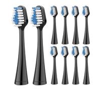 Lot de 20 têtes brosse rechange compatibles avec les brosses à dents électriques Waterpik Care 5.0/9.0(20pcs black)