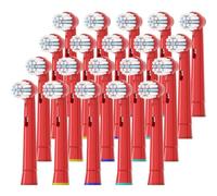 Lot de 20 têtes de brosse à dents électrique de rechange pour enfants pour Oral Pro-Health B Stages D100K 4510K D10 D12 10A-Rouge