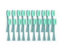 Lot De 20 Têtes De Brosse De Rechange Compatibles Avec Les Brosses À Dents Électriques Oclean Flow/X PRO Elite/X/One/Z1/F1, Poils Scellés Sous Vide(20 pcs green)