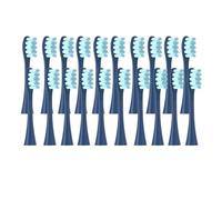 Lot de 20 têtes de brosse de rechange compatibles avec les brosses à dents électriques Oclean Flow/X PRO Elite/X/One/Z1/F1, avec poils scellés sous vide.(20 pcs blue)